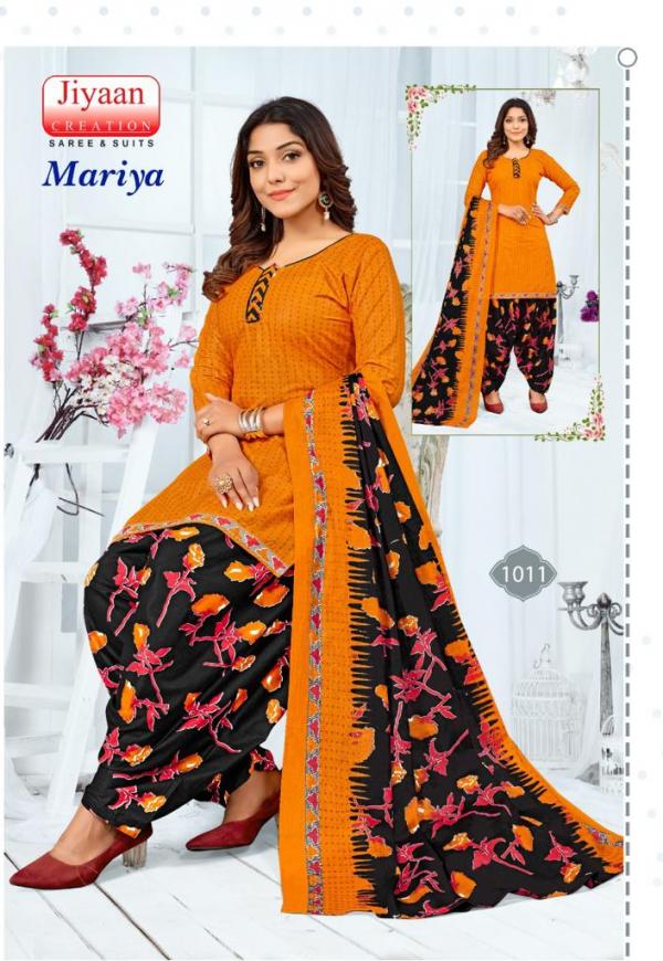 Jiyaan Mariya Cotton Designer Exclusive Dress Material